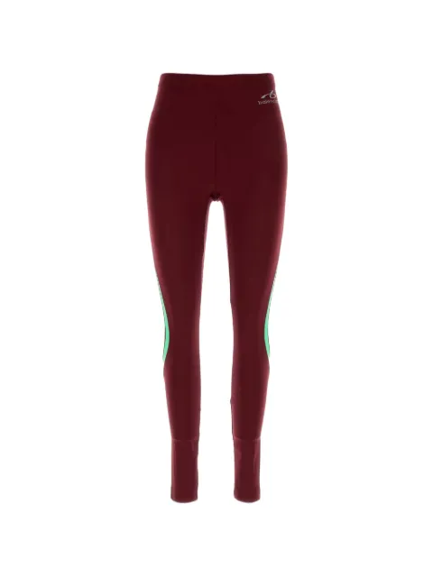 Balenciaga leggins TechWear en burdeos/aguamarina