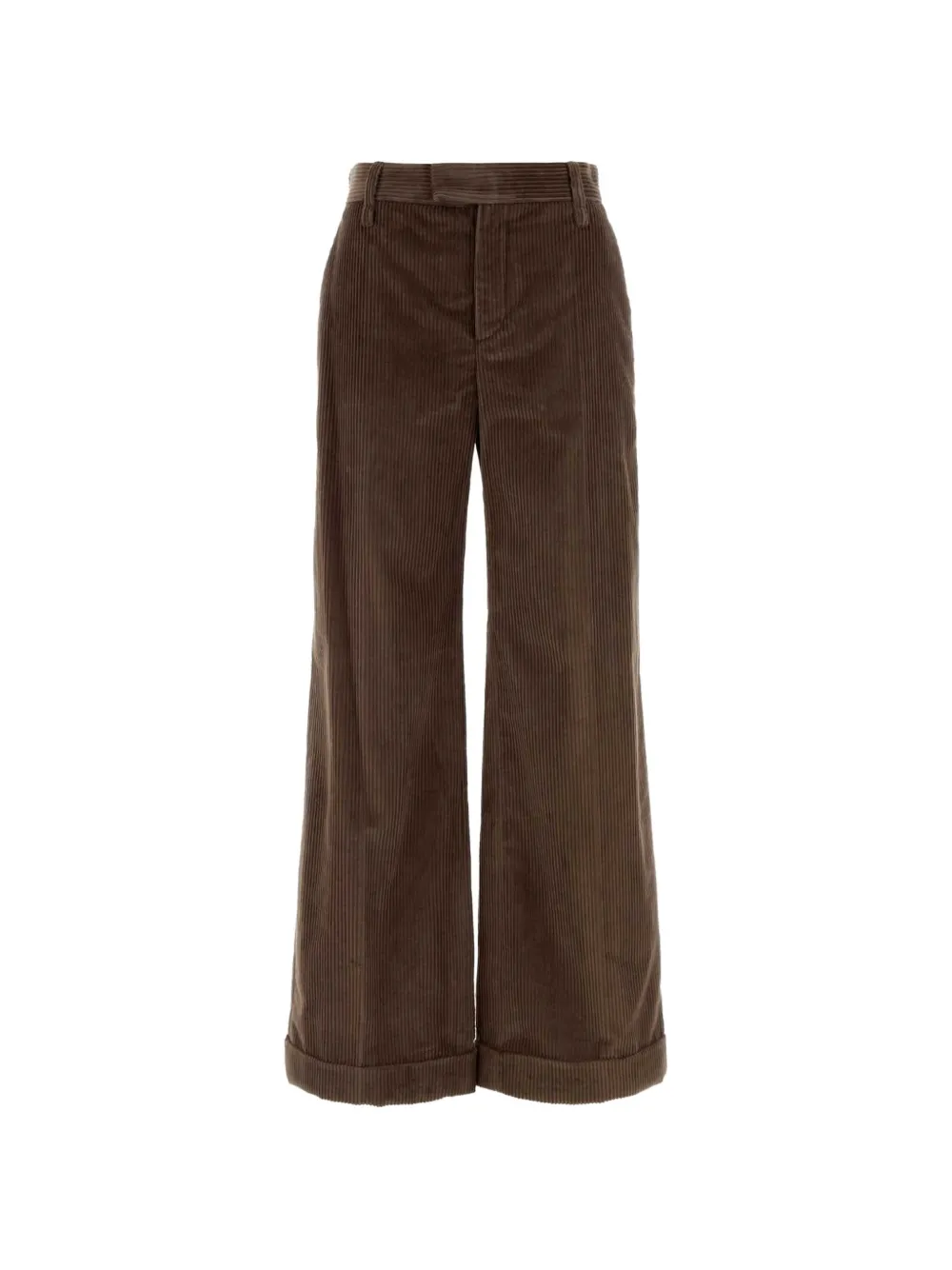 Brunello Cucinelli corduroy wide-leg trousers - Marrone