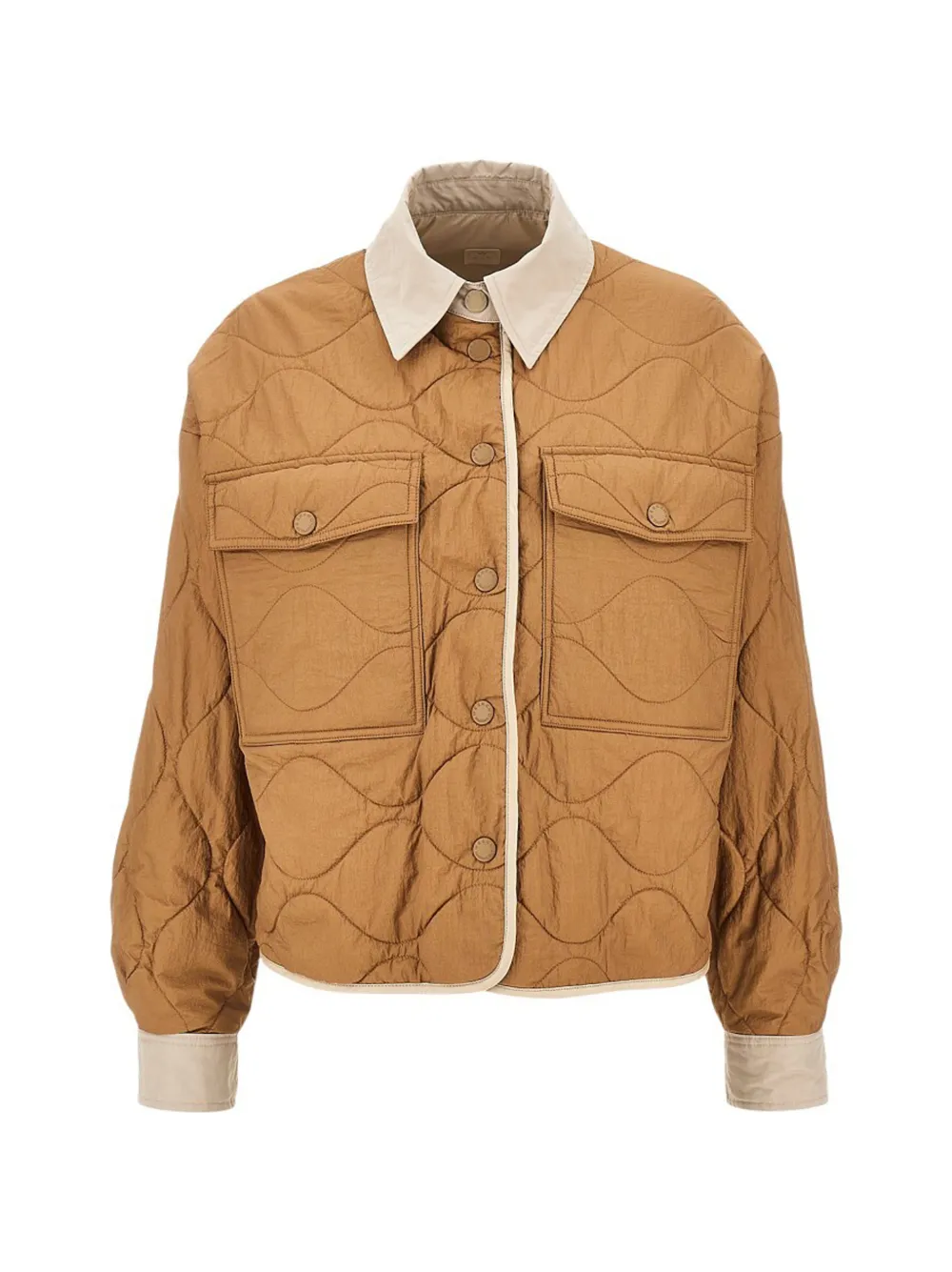 Weekend Max Mara Omkeerbaar waterafstotend gewatteerd canvas jack Bruin