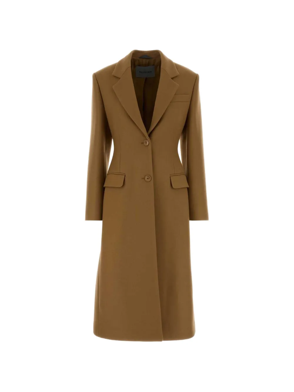 Balenciaga single-breasted coat in camel - Braun
