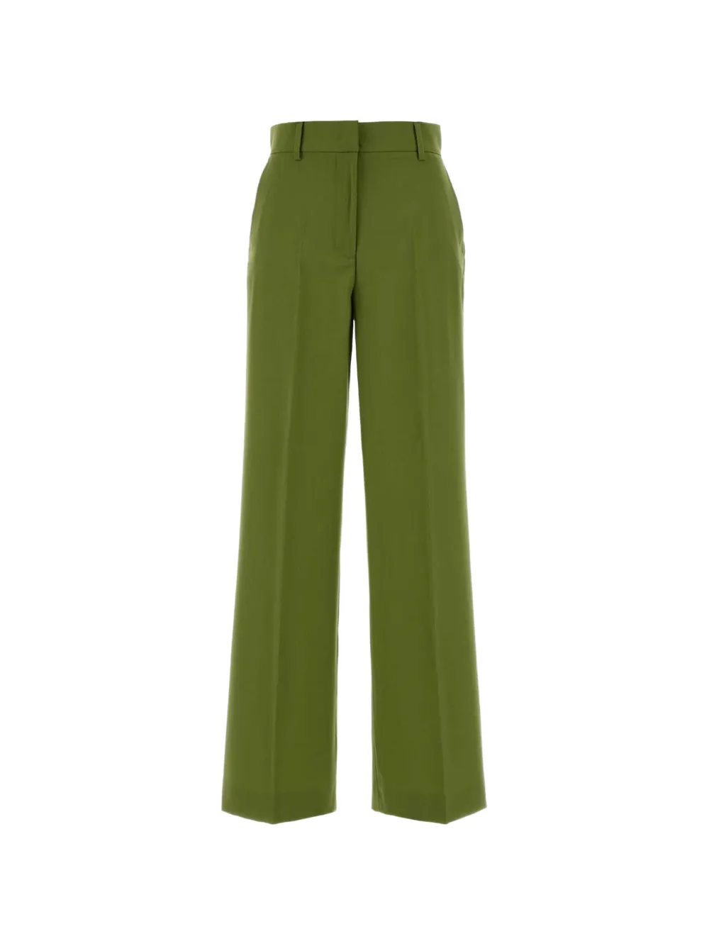 Weekend Max Mara Visivo stretch wool palazzo trousers - green - Verde