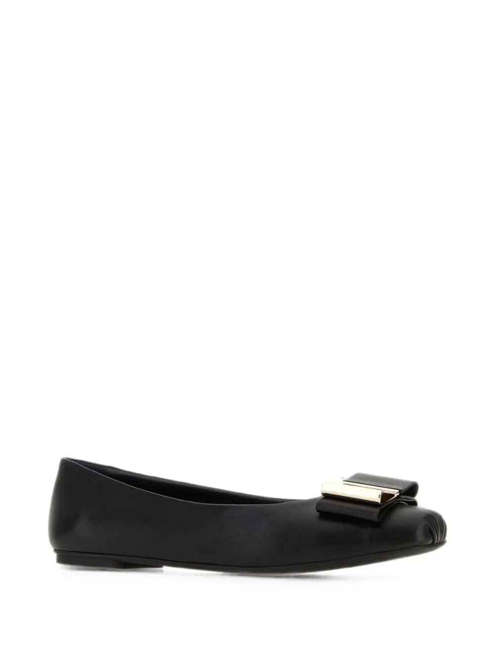 Ferragamo Lina bow-detail ballet flats Zwart