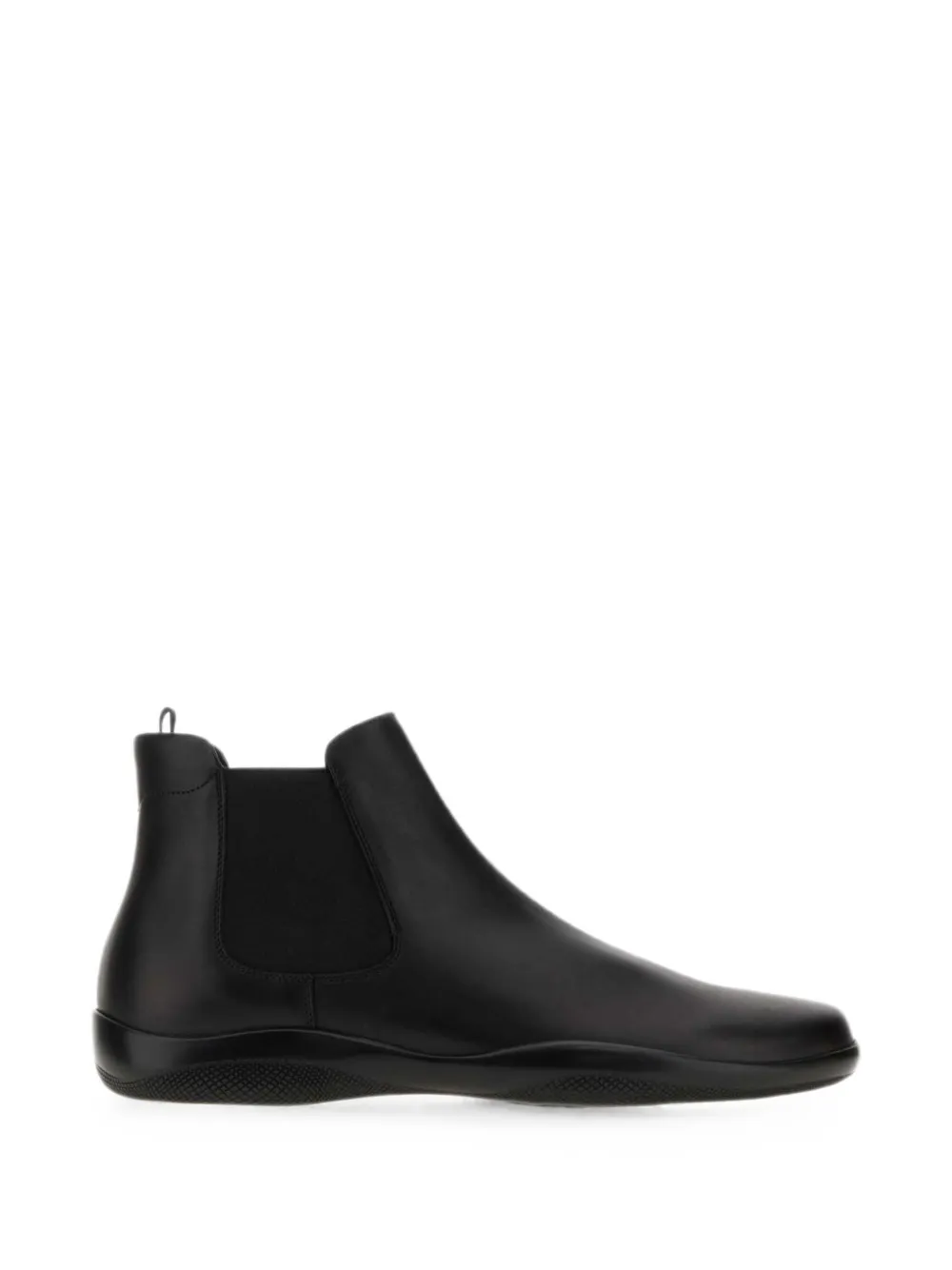 Prada leather ankle boots Zwart