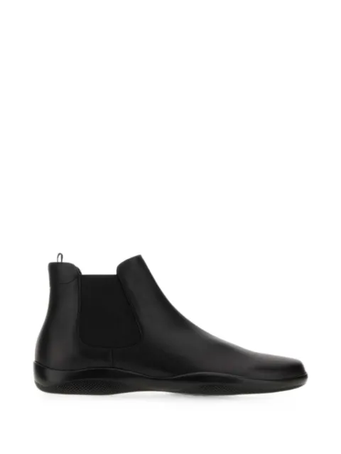Prada leather ankle boots