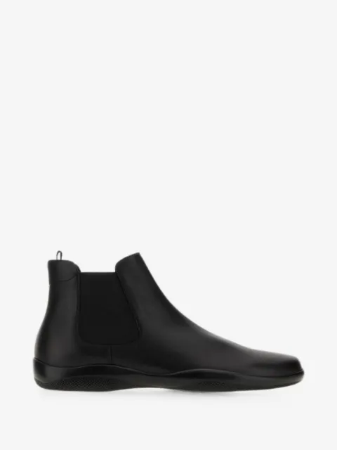Prada leather ankle boots
