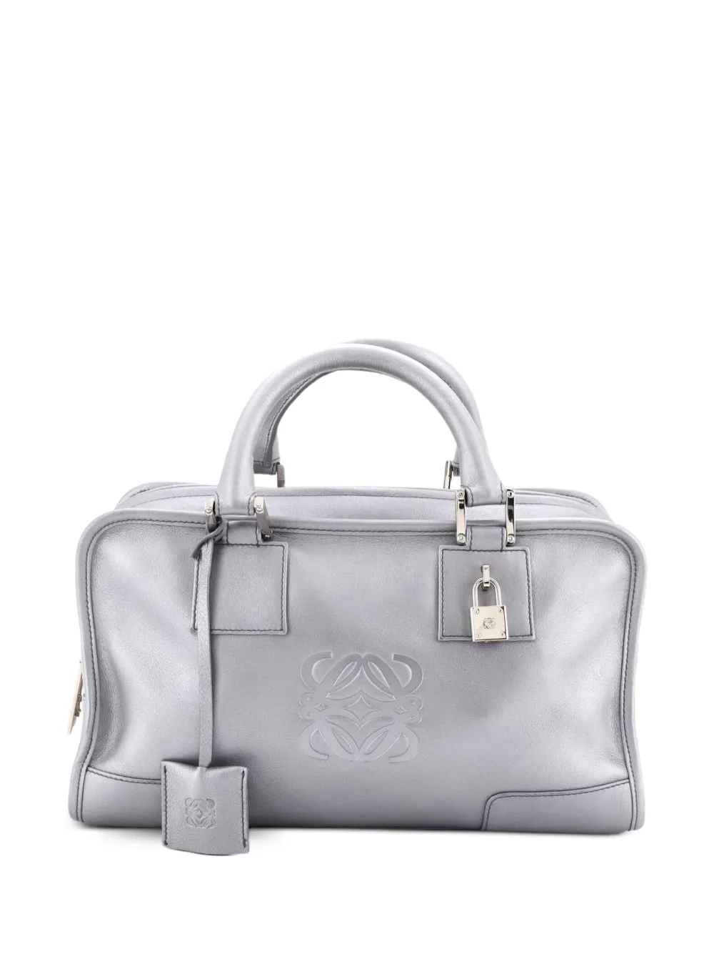 Loewe Pre-Owned Amazona NM Schultertasche aus Leder 28cm - Metallic