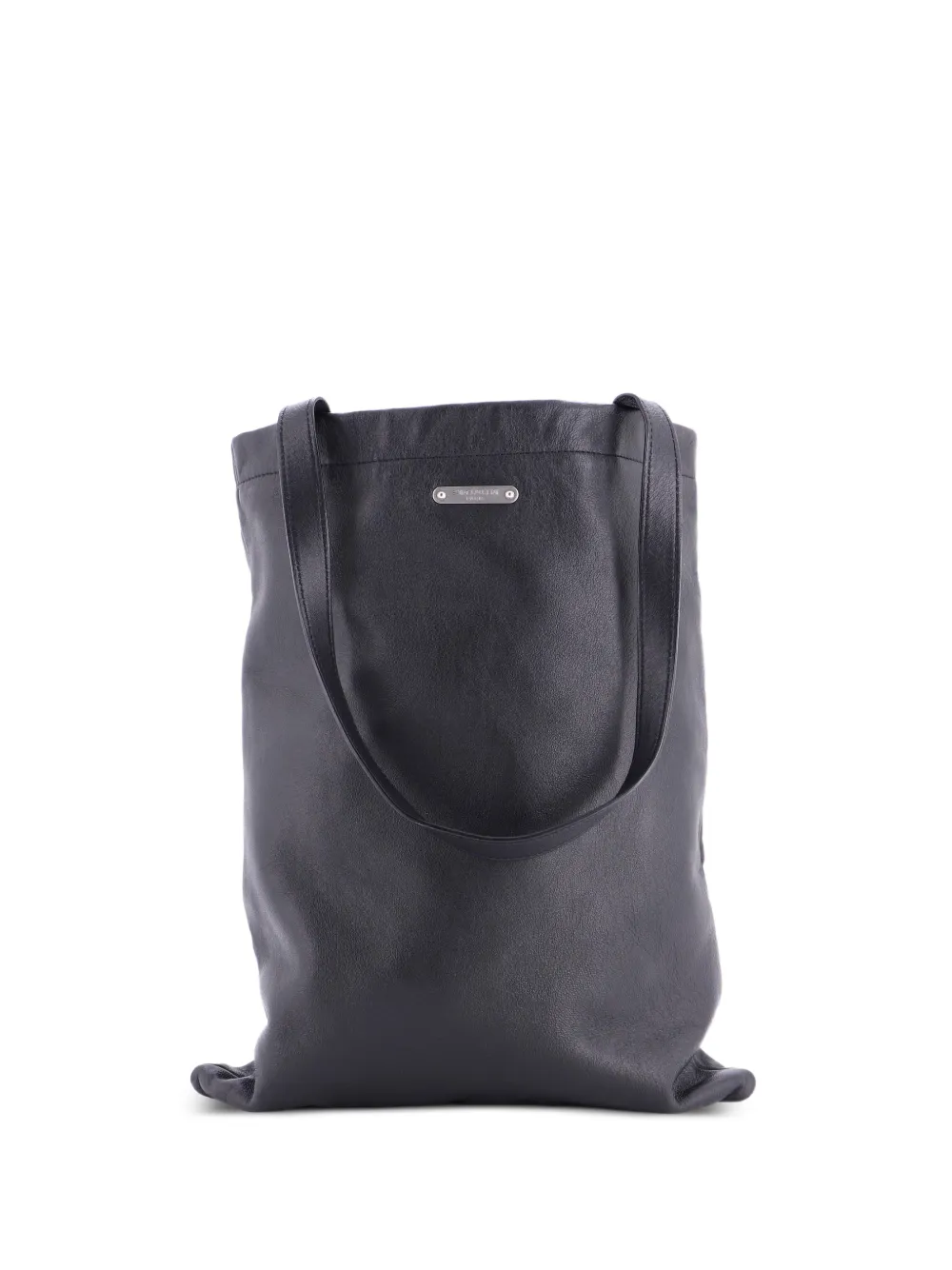 Saint Laurent Pre-Owned Borsa tote Bold media in pelle - Nero