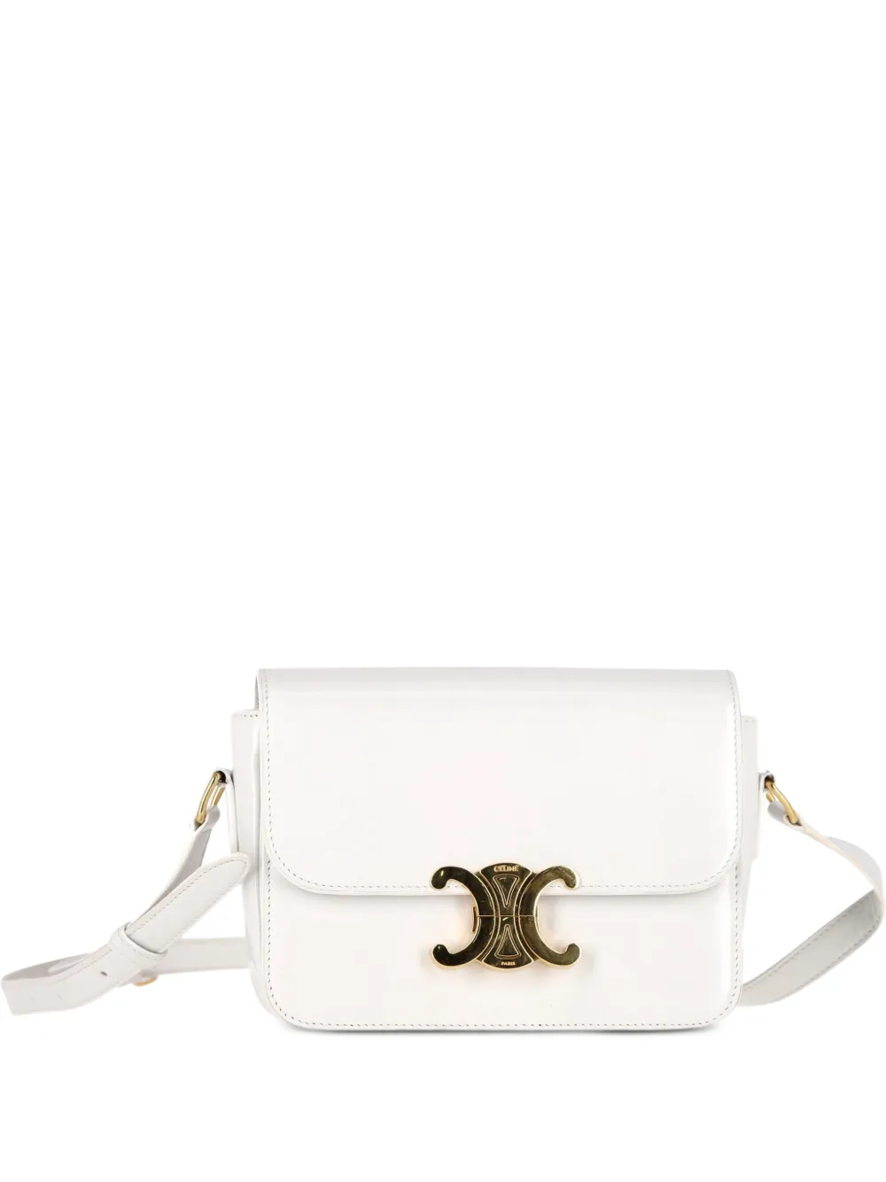 Celine Pre-Owned Teen Triomphe leather bag - Weiß