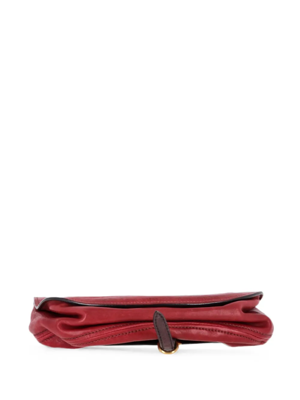 Pre-owned Miu Miu Leather Shoulder Bag In 红色