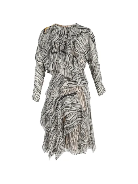 Chloé Vintage ruffled printed dress