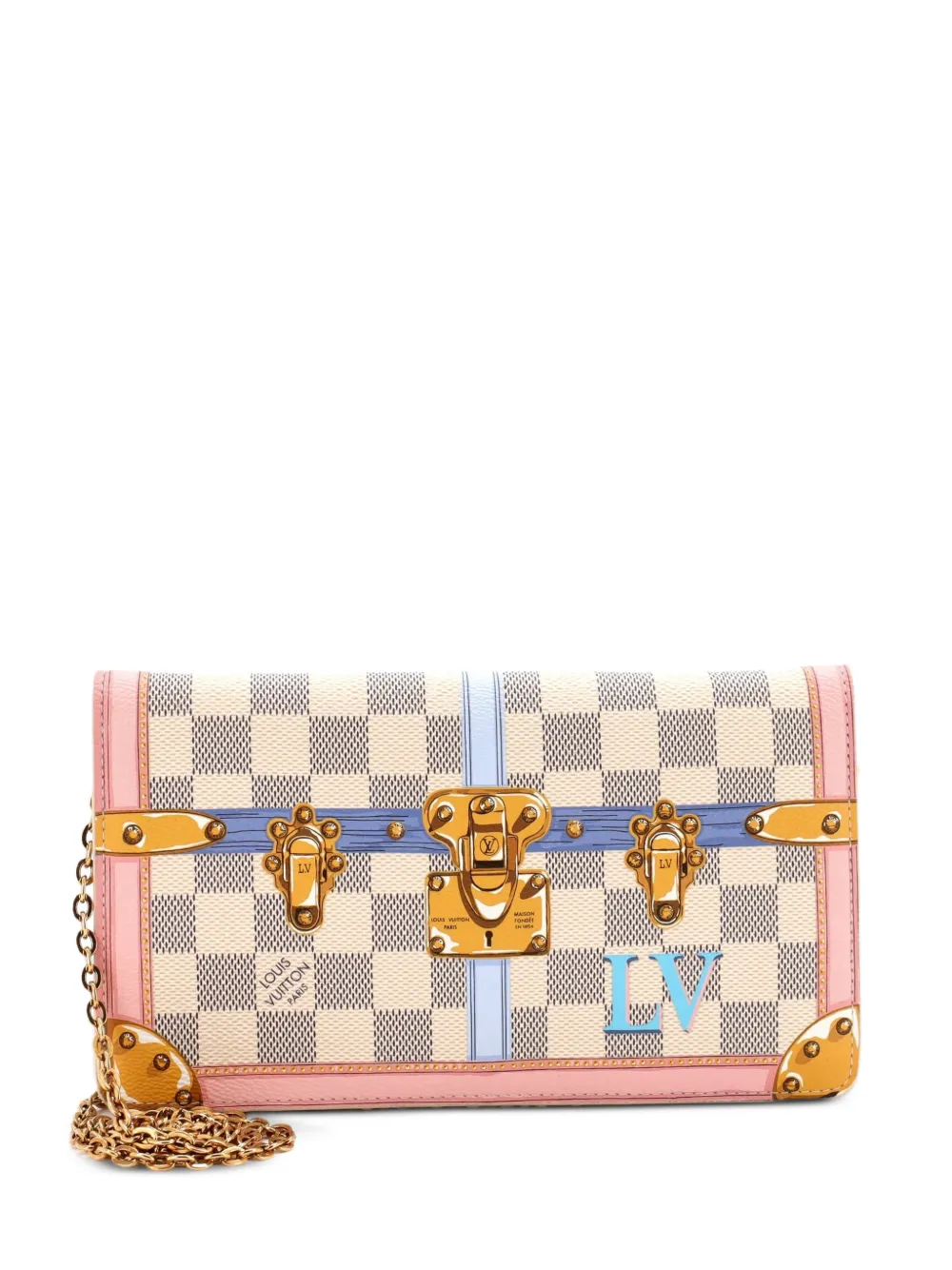Louis Vuitton Pre-Owned Weekend Pochette Limited Edition Damier Summer Trunks Clutch - Mehrfarbig