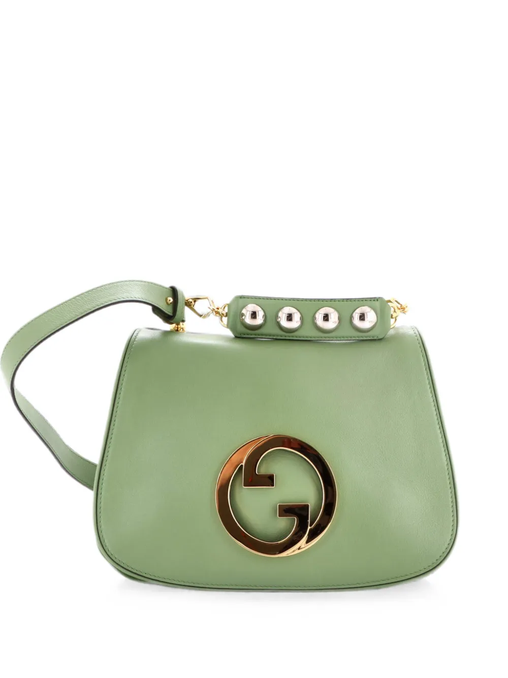 Gucci Pre-Owned Blondie NM Handle Bag Leather Medium crossbody bag - Green