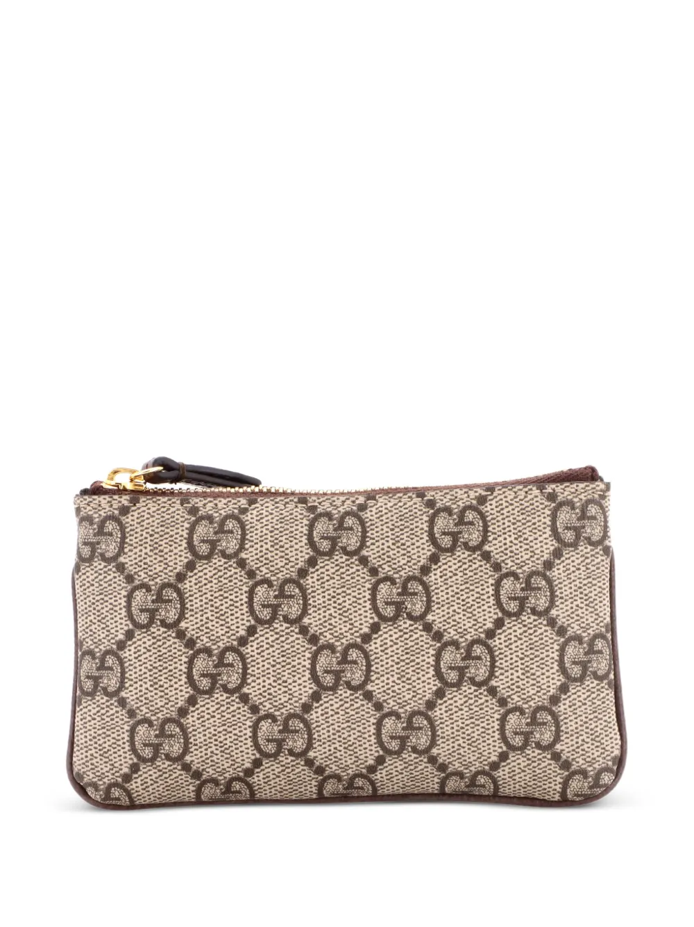 Gucci Pre-Owned Pouch Ophidia Key in tela cerata GG - Marrone