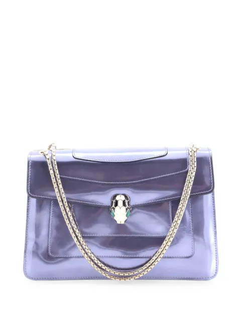 Bvlgari Pre-Owned Serpenti Forever Patent Medium shoulder bag