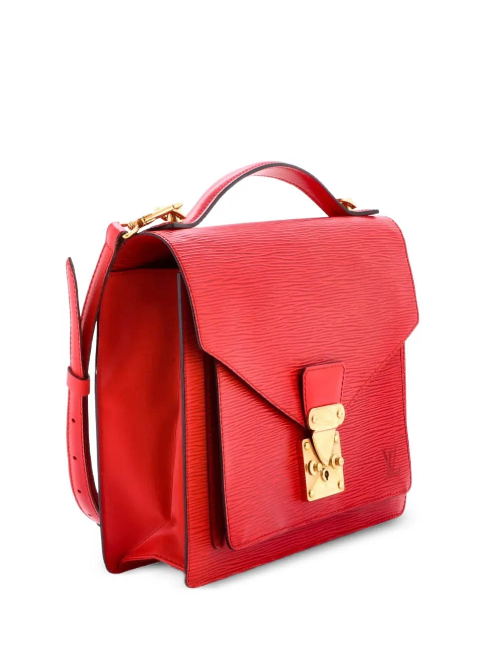 Louis Vuitton Pre-Owned Borsa a mano Monceau BB in pelle Épi con tracolla - Rosso