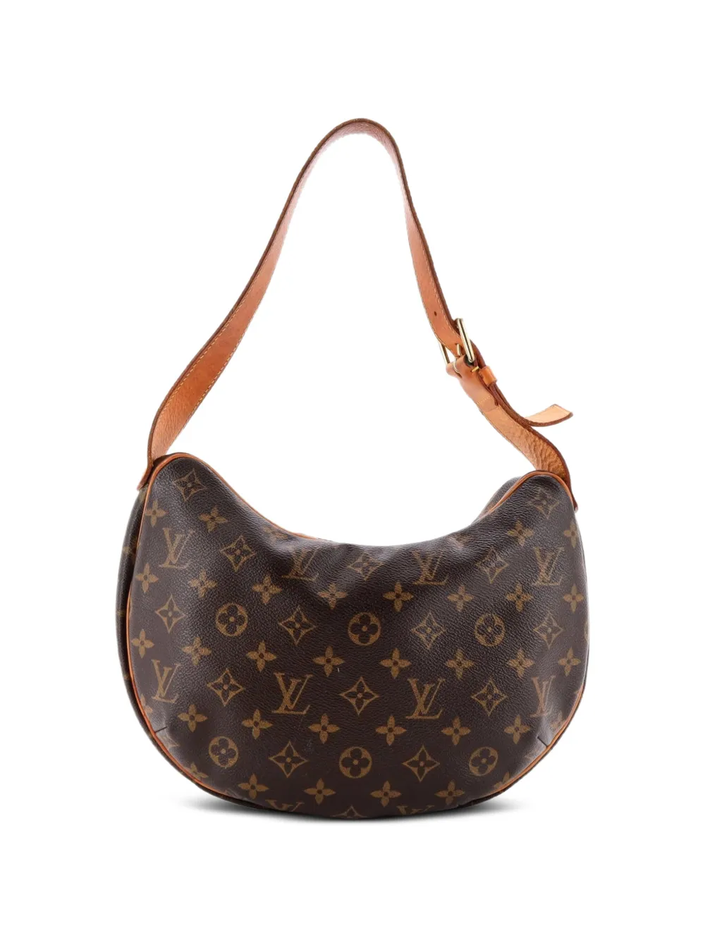 Louis Vuitton Pre-Owned Borsa a mano Croissant MM in tela con monogramma - Marrone