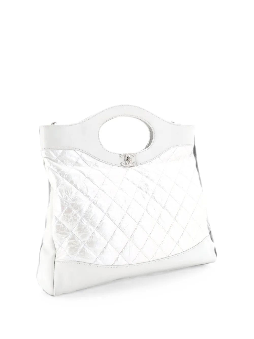 Pre-owned Chanel 31 Shopping Bag Quilted Calfskin Large Shoulder Bag In Multicolour