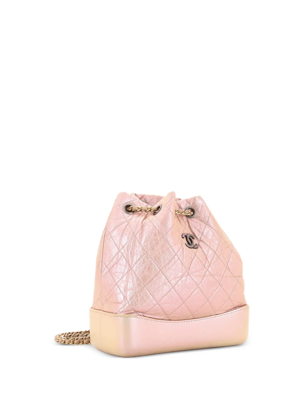CHANEL Pre-Owned Kleiner Gabrielle Rucksack mit Steppung - Rosa