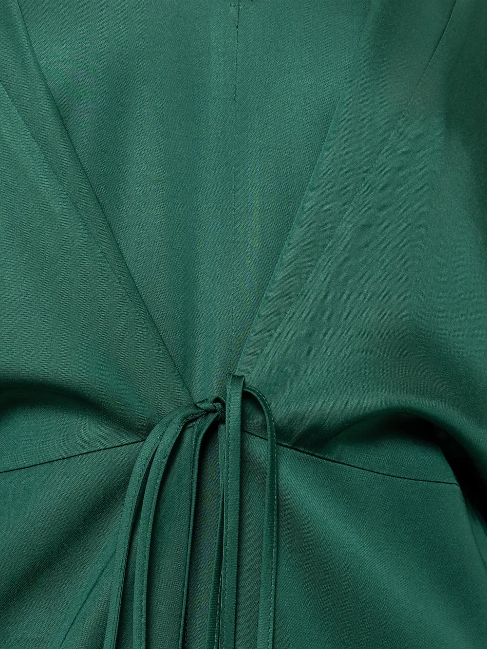 NISSA Viscose midi-jurk met trekkoord Groen
