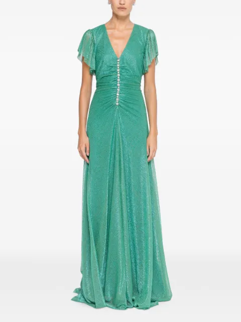 NISSA crystal-detail maxi dress