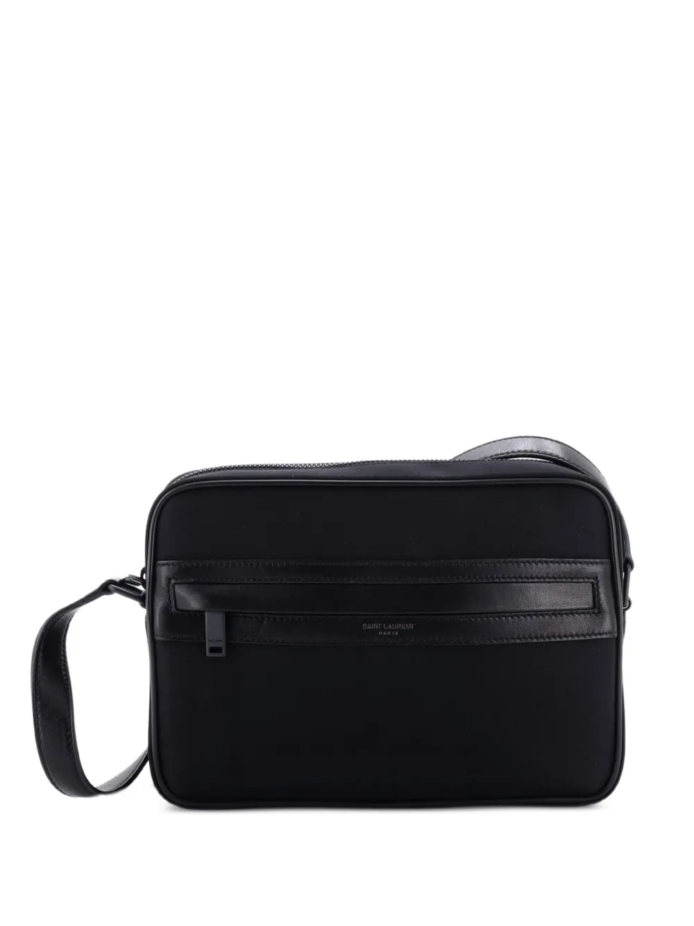 Saint Laurent Pre-Owned Borsa a tracolla Camp Camera Bag piccola in pelle - Nero