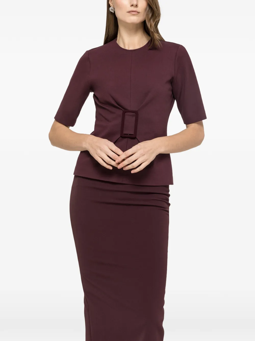 NISSA short-sleeve top - Purple