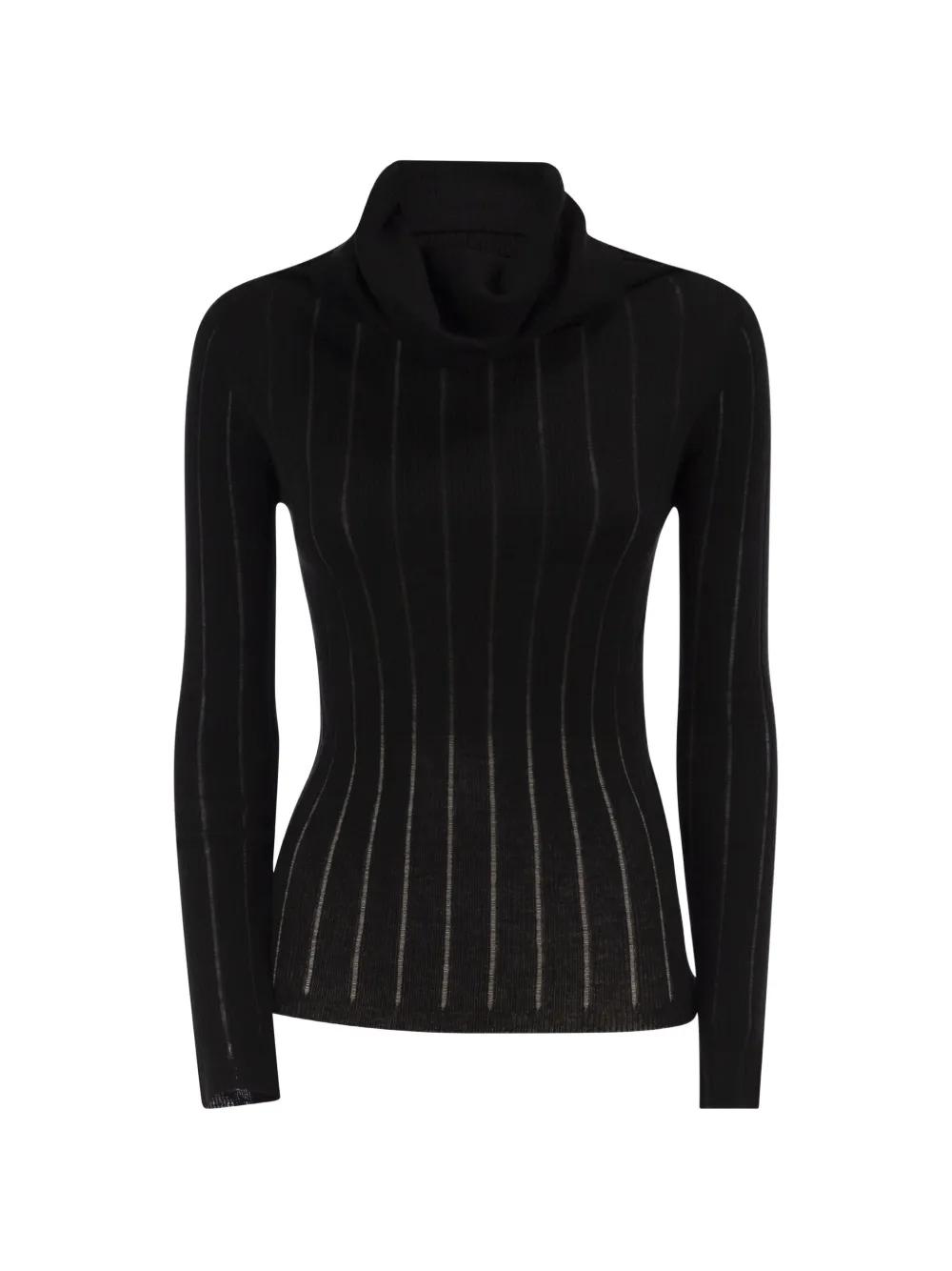 Max Mara Geribbelde sweater Zwart