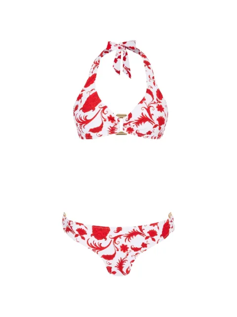 Heidi Klein Evia floral-print halterneck bikini