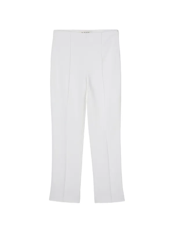 Róhe Pin-tuck Cigarette Trousers in White