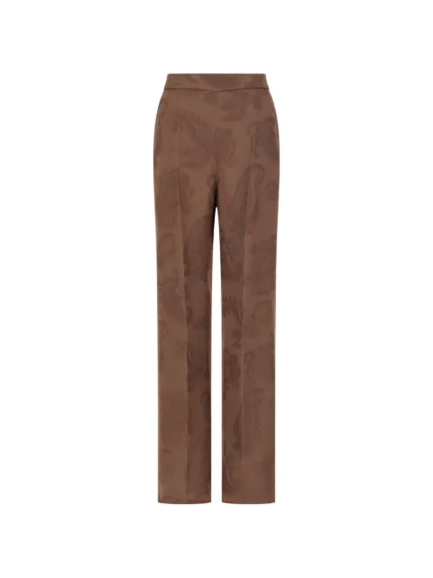 ETRO jacquard trousers with floral paisley motif