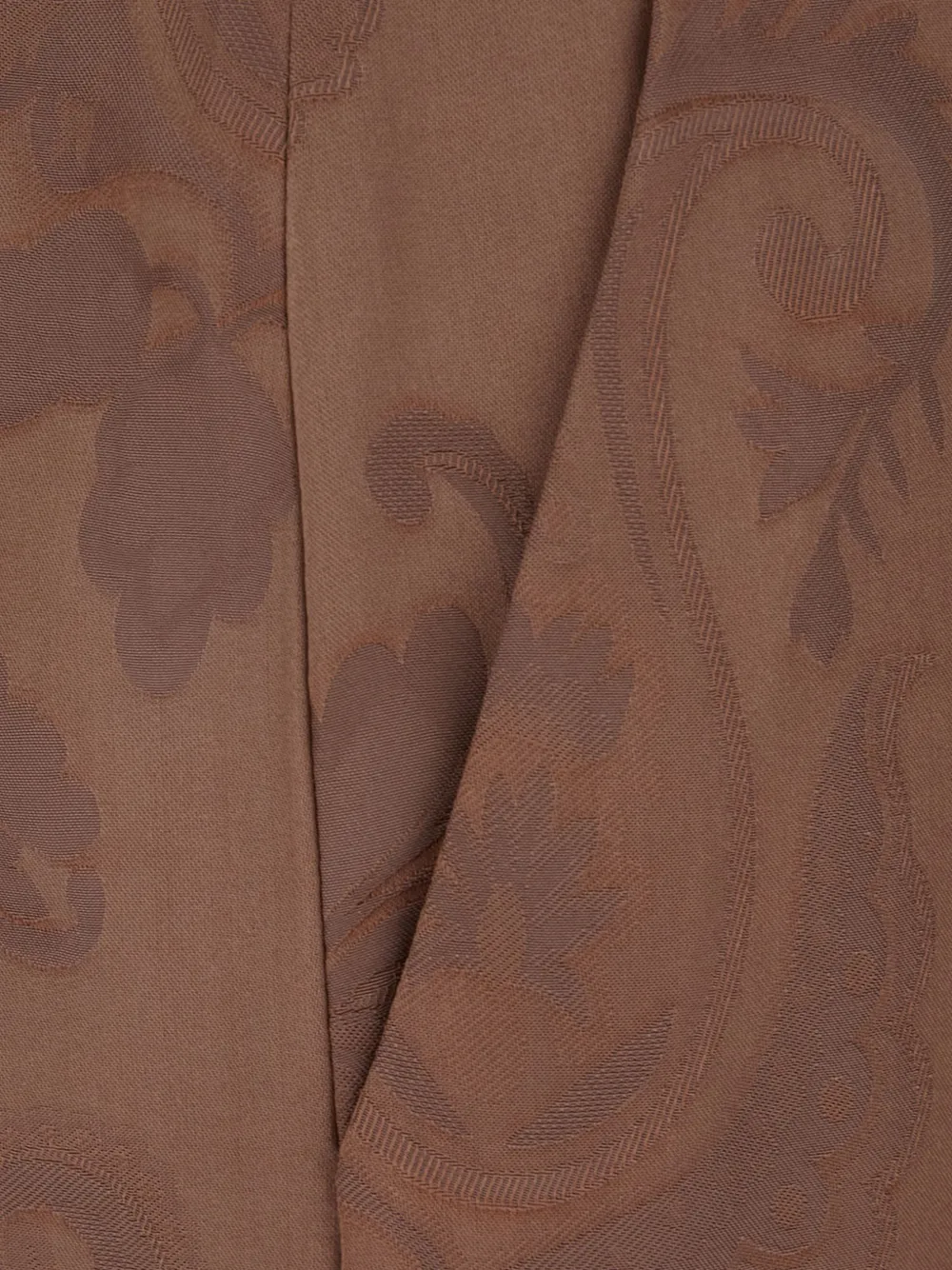 ETRO jacquard trousers with floral paisley motif Bruin
