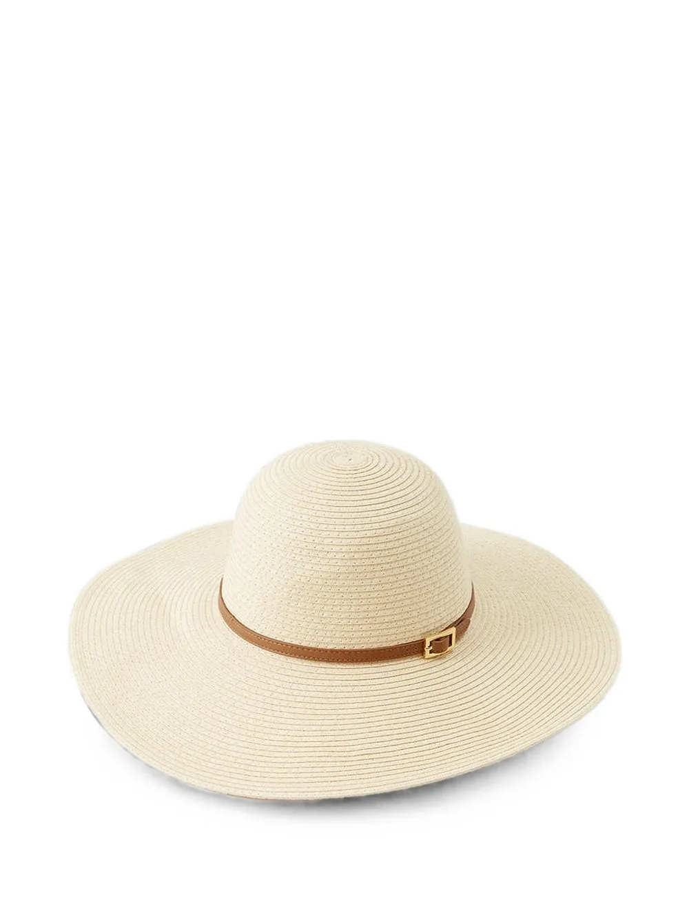 Melissa Odabash Buckle-detail Wide-brim Hat In Neutral
