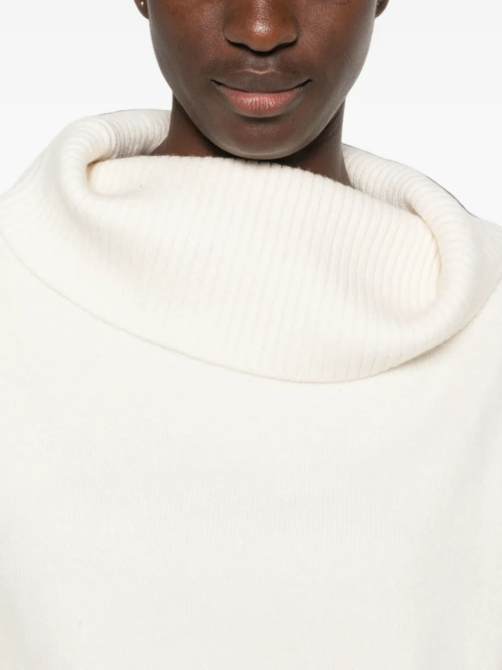 LouLou de Saison Sibyl cowl-neck sweater Beige