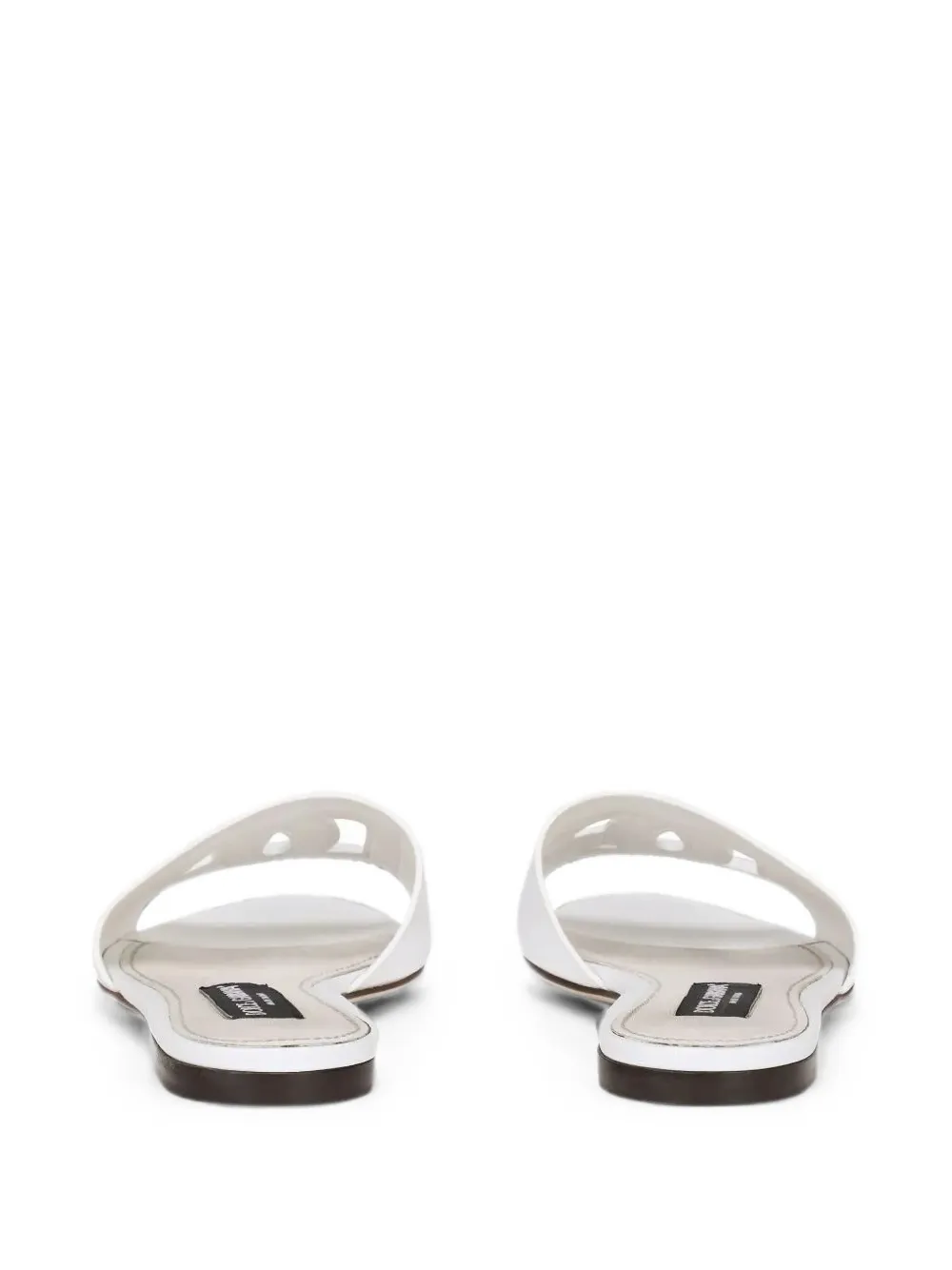 Dolce & Gabbana calfskin slides with DG logo