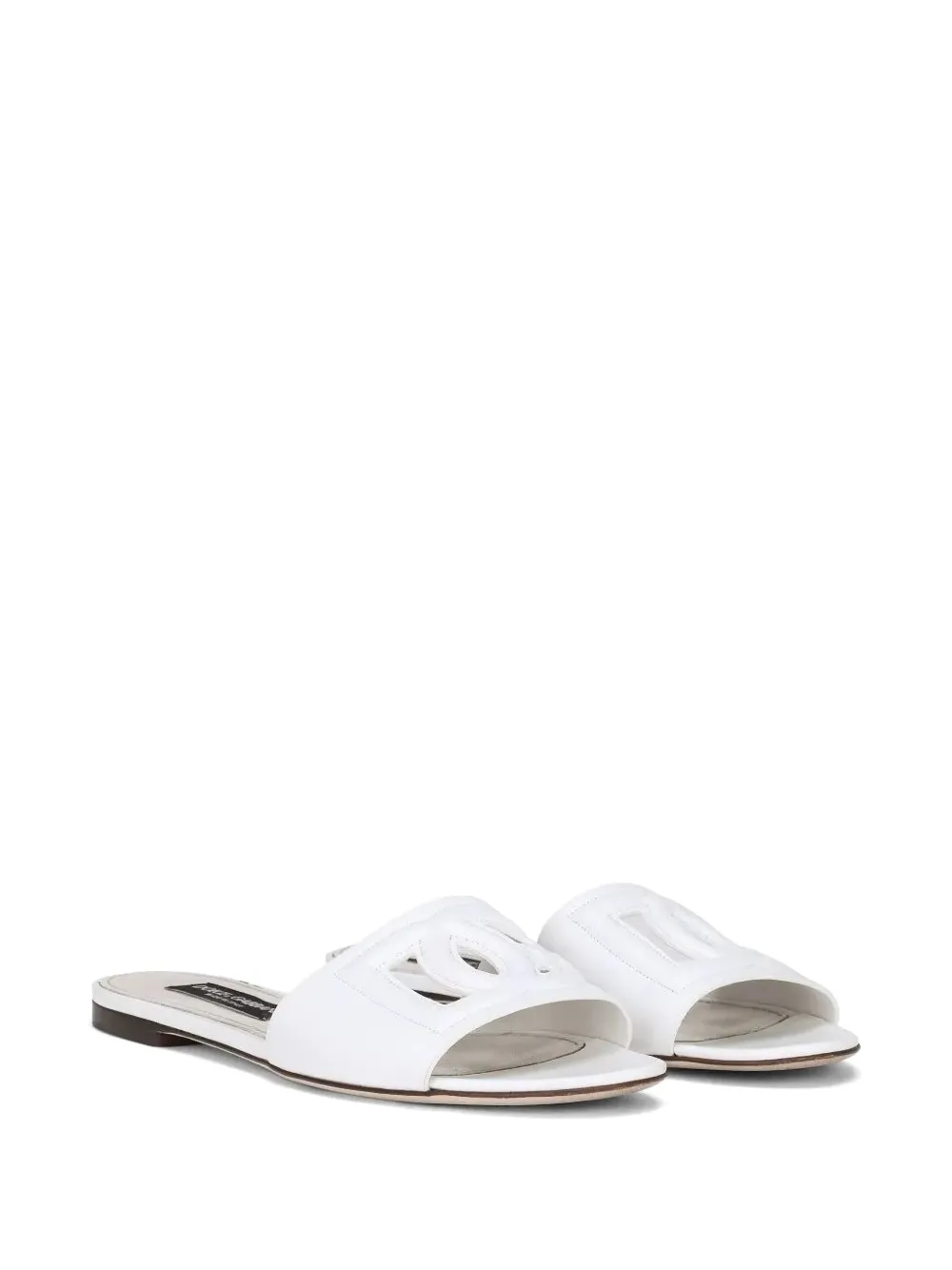Dolce & Gabbana calfskin slides with DG logo