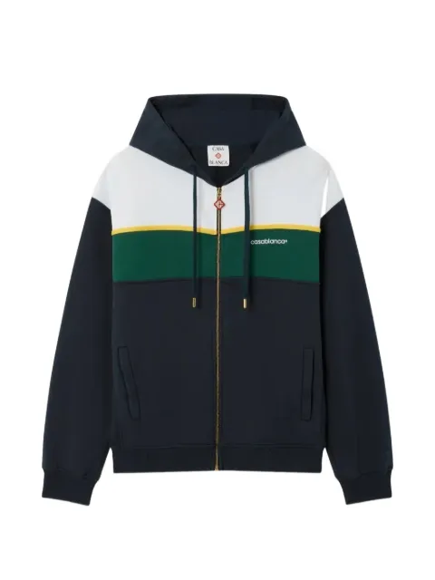 Casablanca colour-block zip-up hoodie
