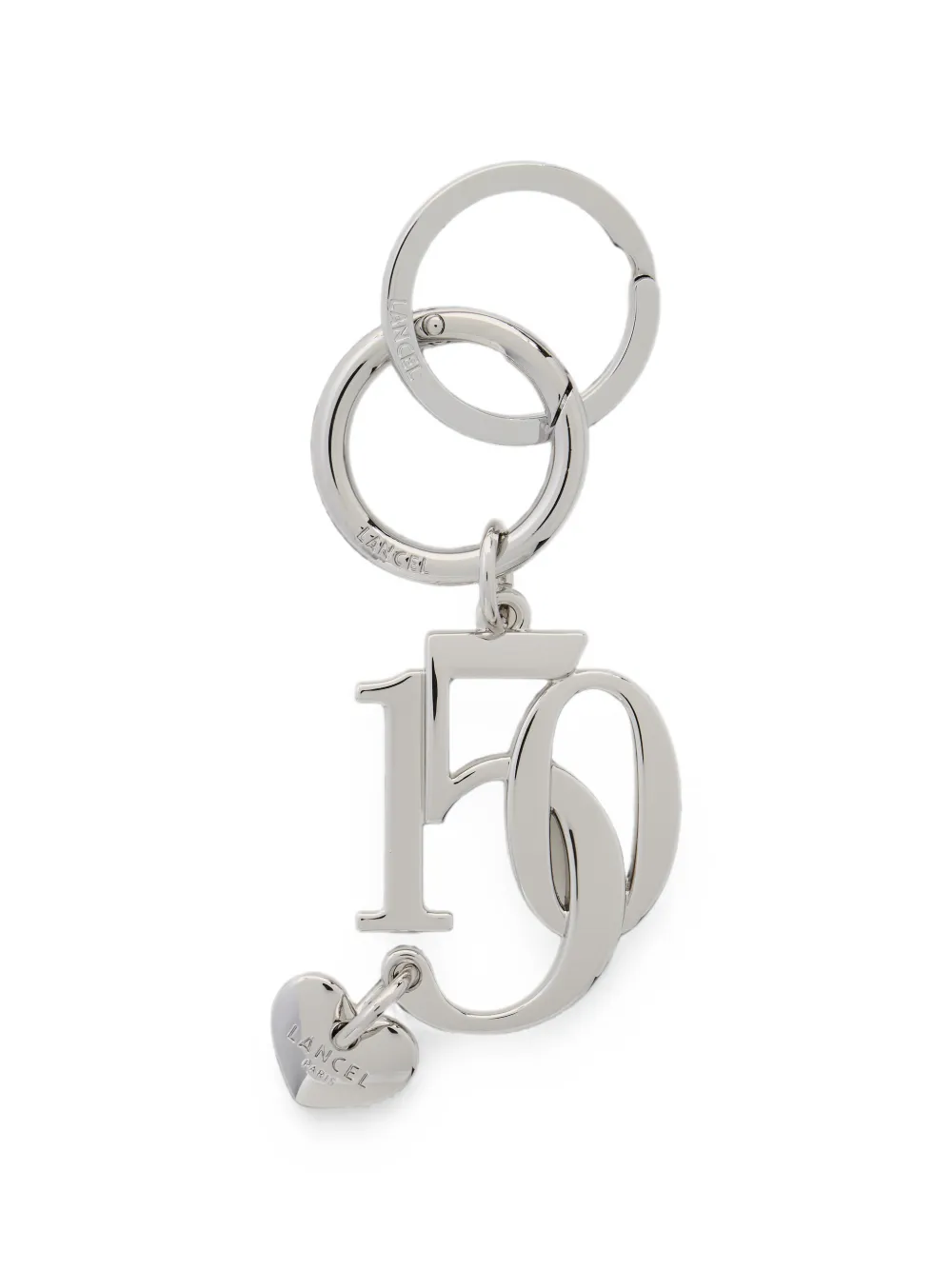 Lancel heart-pendant 150Y keyring - Silber