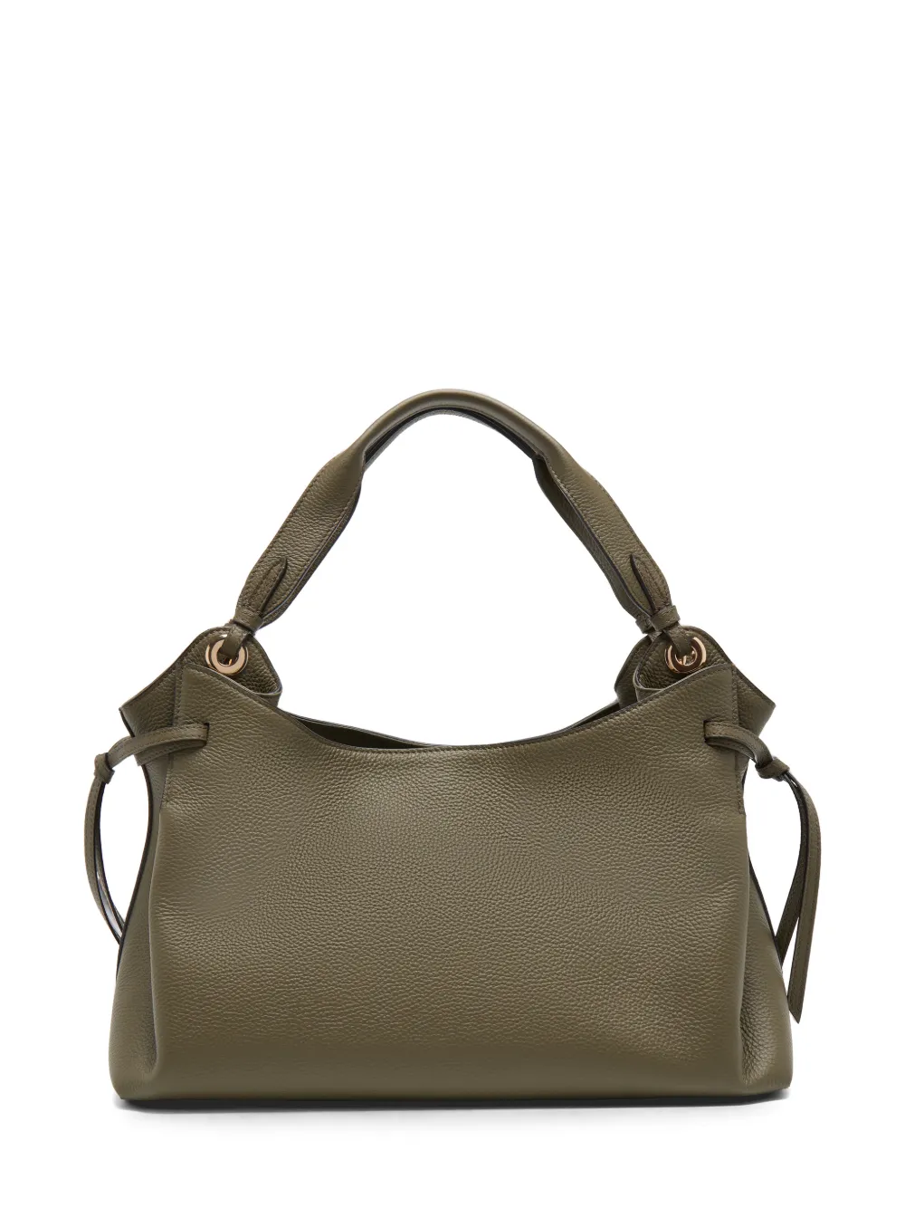 Lancel Swann shopper van bewerkt leer Groen