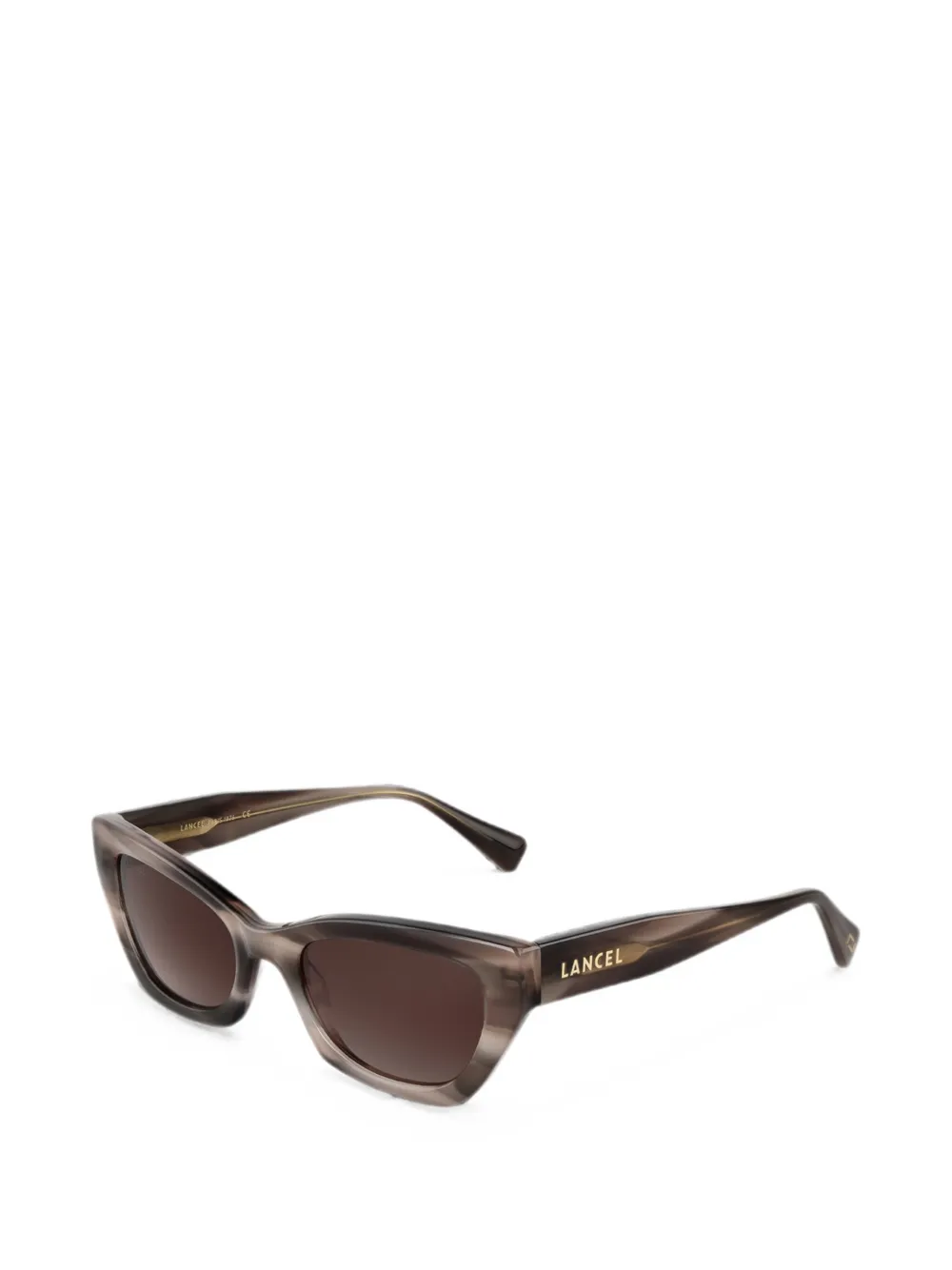Lancel Blanche zonnebril met cat-eye montuur Bruin