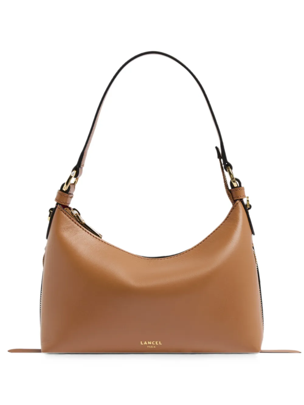 Lancel Origami Leather Shoulder Bag In Brown
