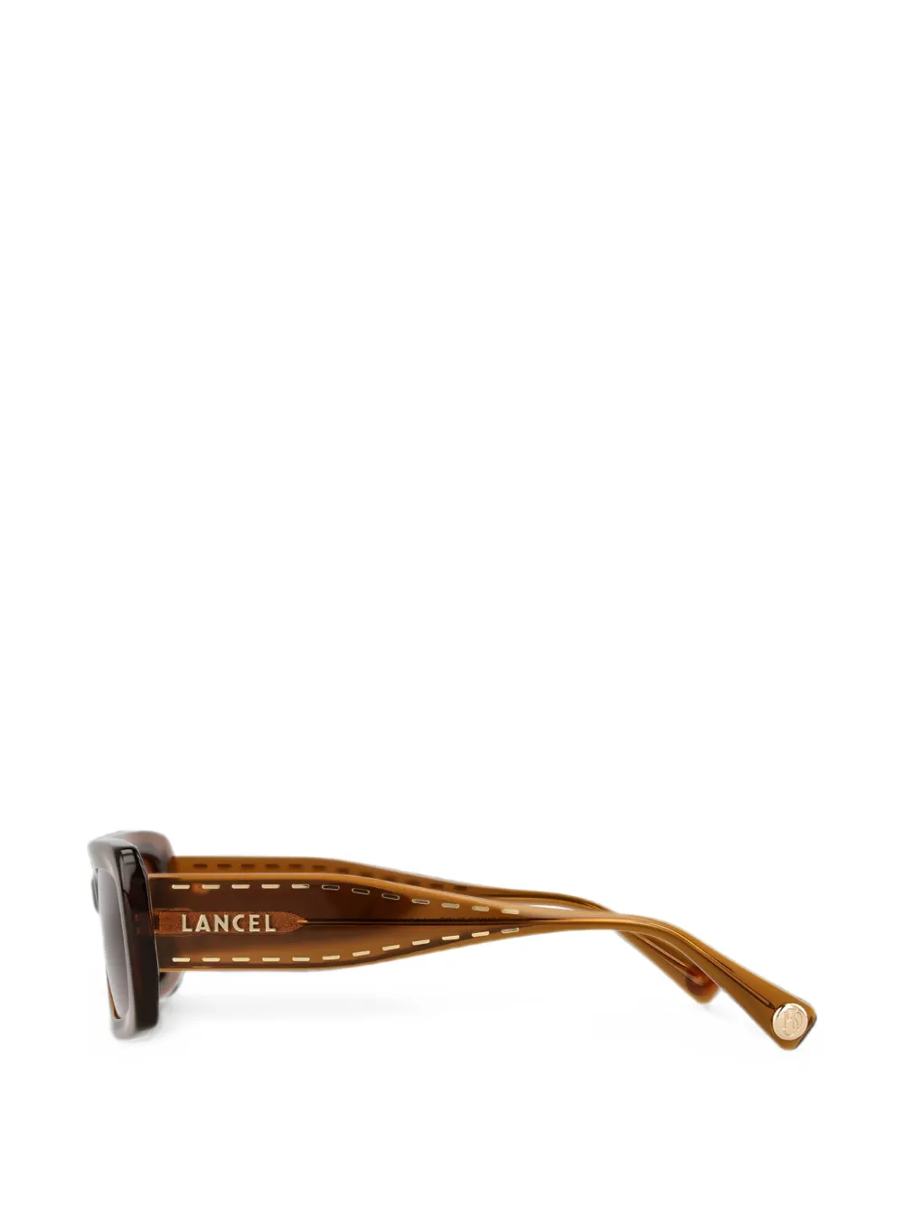 Lancel Premier Flirt zonnebril met rechthoekig montuur Bruin