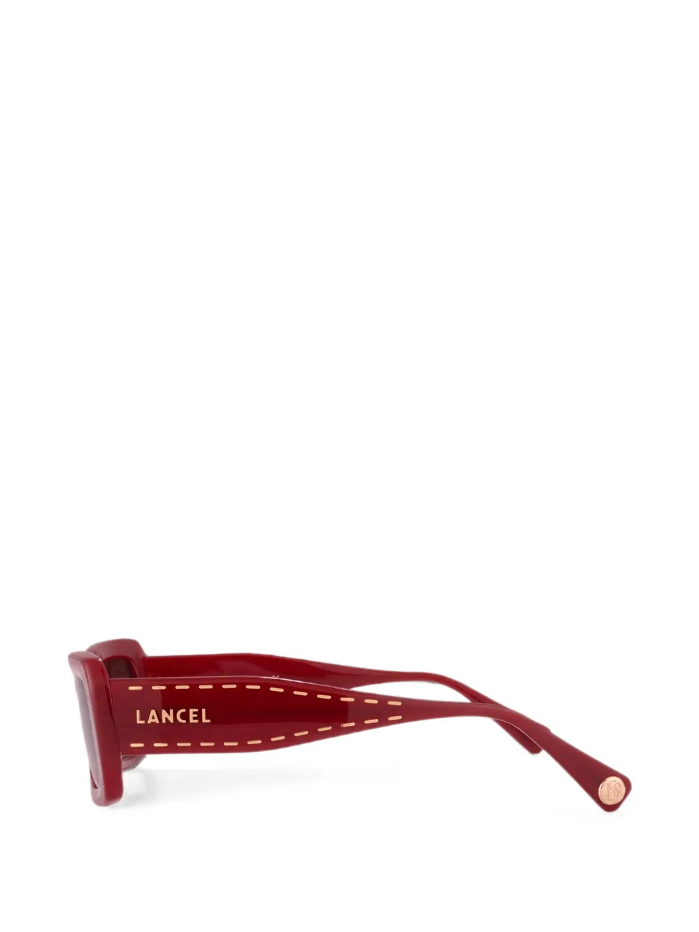 Lancel Premier Flirt zonnebril met rechthoekig montuur Rood