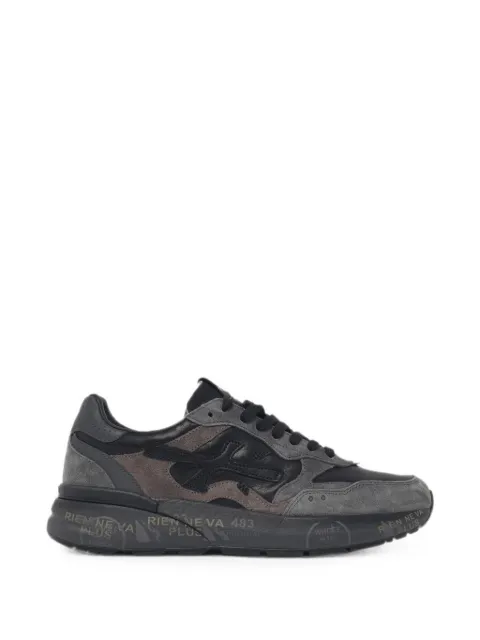 Premiata Mick suede-panel sneakers