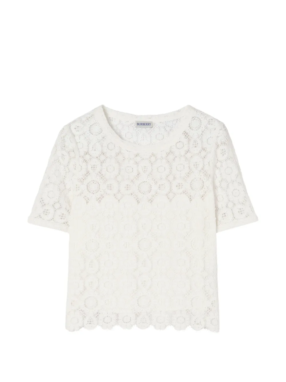 Burberry Top in pizzo - Toni neutri
