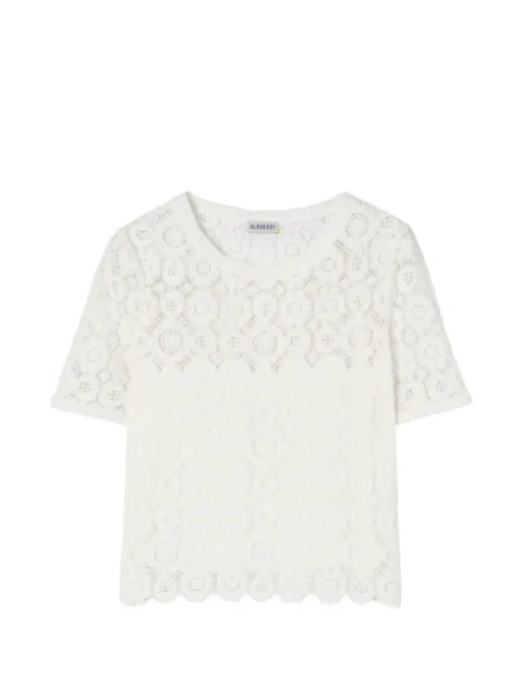 Burberry top de encaje