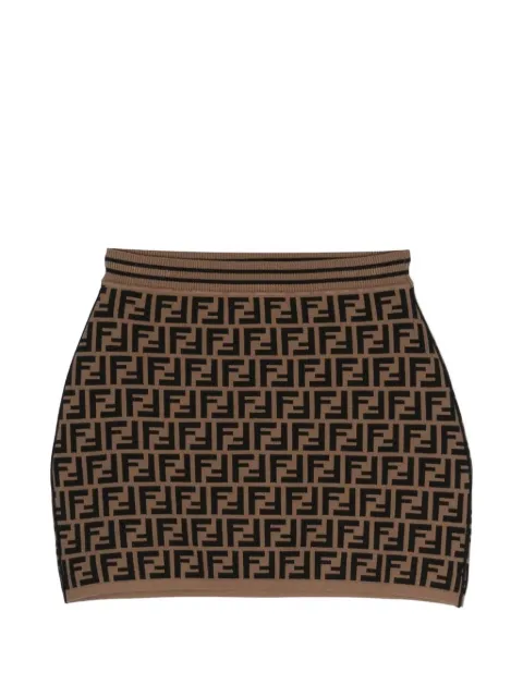 Fendi Kids falda tejida Zucca