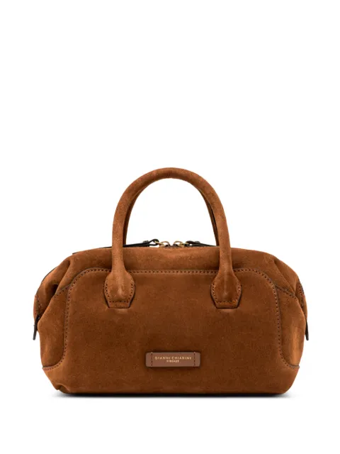 GIANNI CHIARINI large Gemma suede leather tote bag