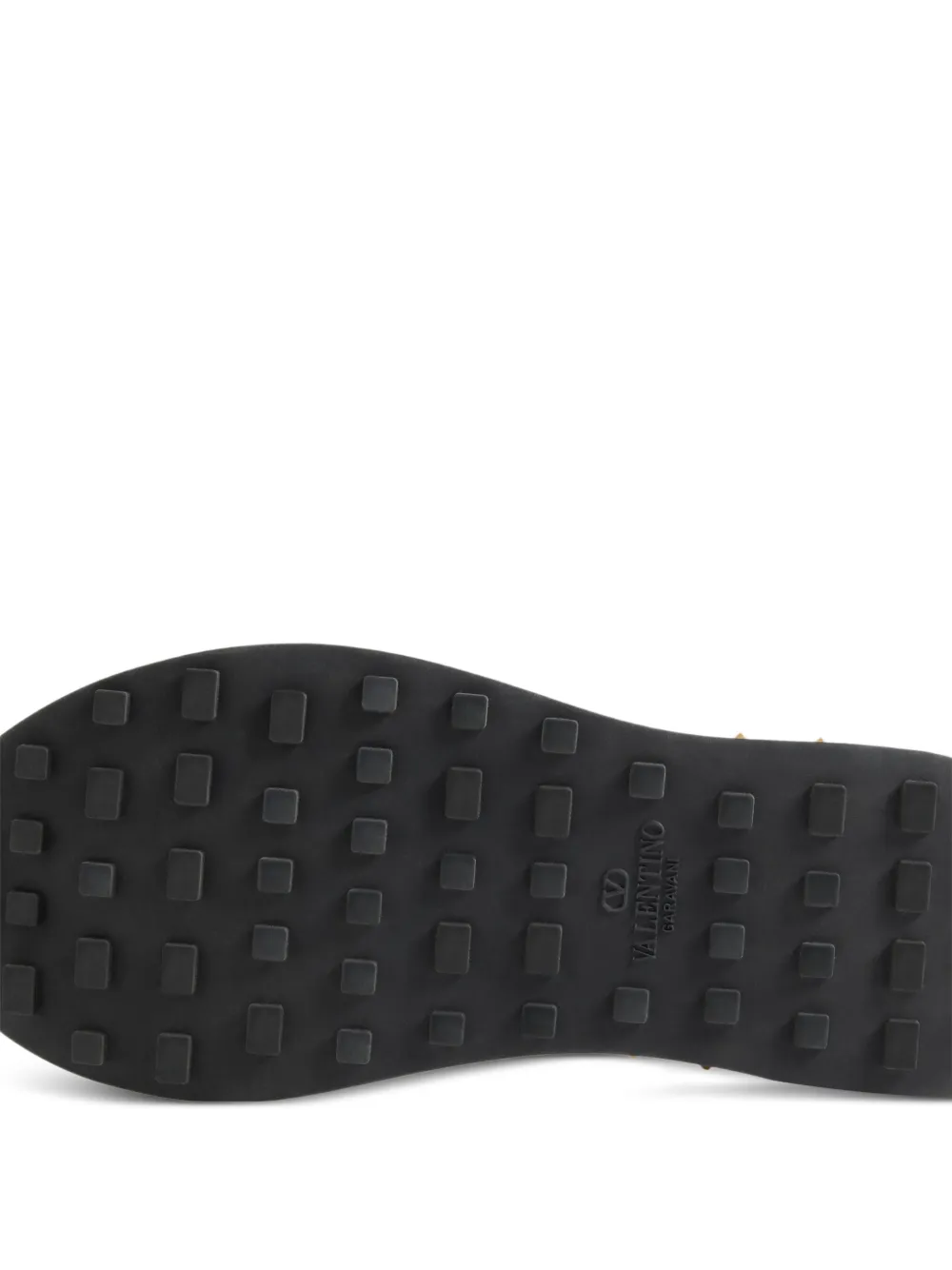 Valentino Garavani Sneakers van leer en nylon met geborduurde vlinder Roze