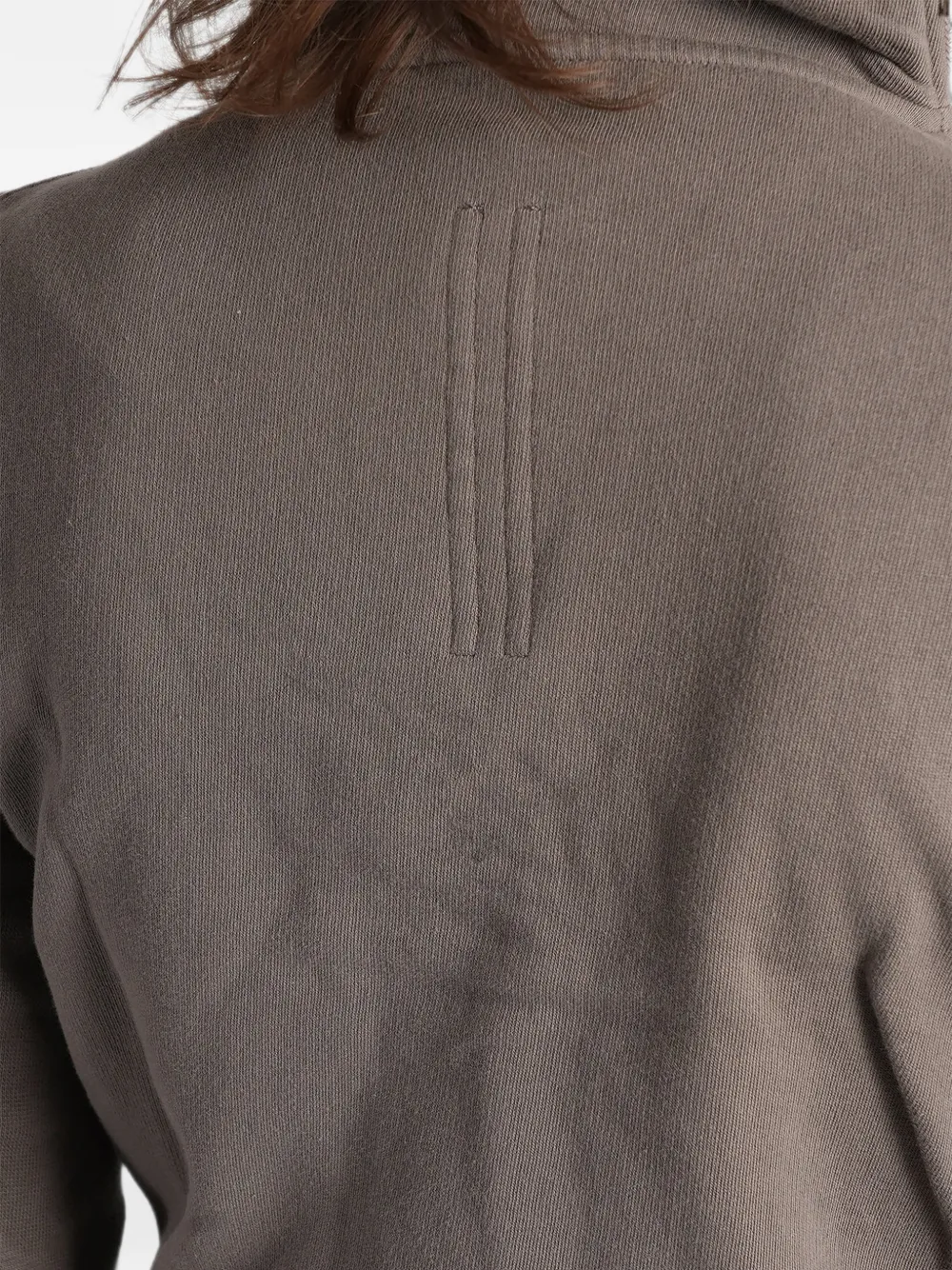 Rick Owens DRKSHDW Mountain sweater met asymmetrische rits Grijs