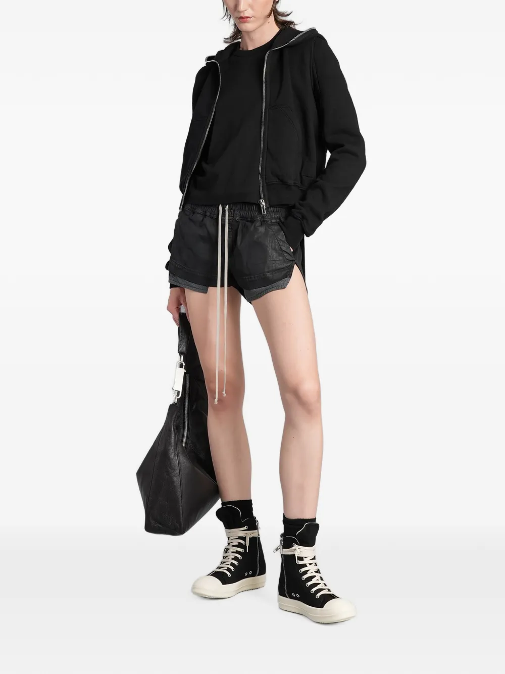 Rick Owens DRKSHDW Hoodie met trekkoord Zwart